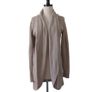 Barefoot Dreams Cozy Chic Lite Circle Cardigan Sweater Beige Soft Women’s Medium